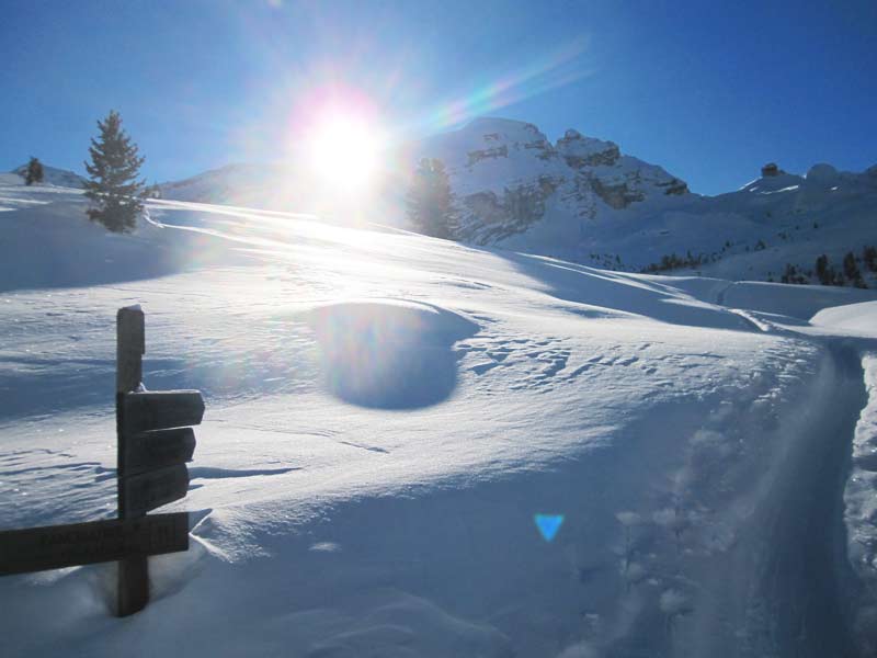 Refugio Fanes, Skitouren im Herzen der Dolomiten (Januar 2014)