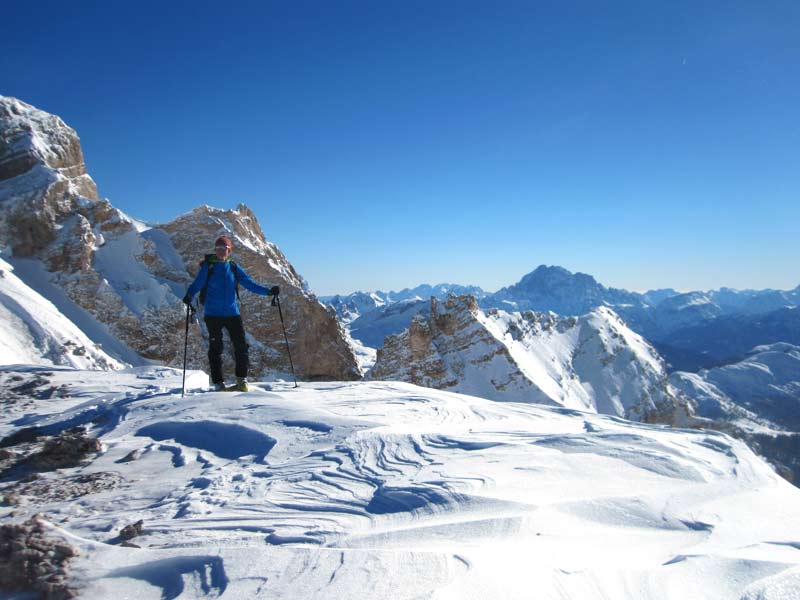 Refugio Fanes, Skitouren im Herzen der Dolomiten (Januar 2014)